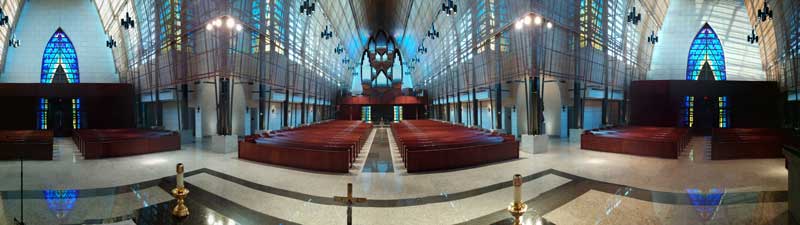 Panorama shot of the Church of the Epiphany.